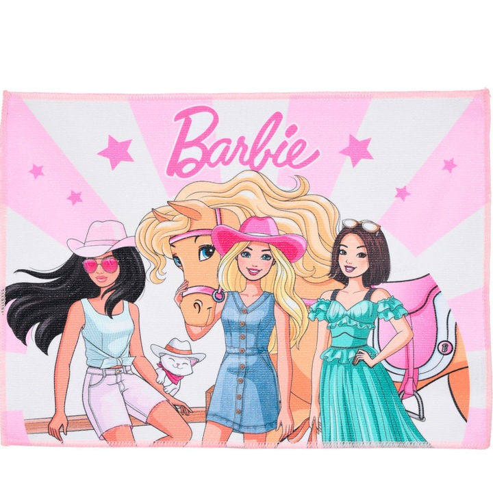 Barbie Country кърпа за ръце, кърпа за лице, кърпа 40x30 см
