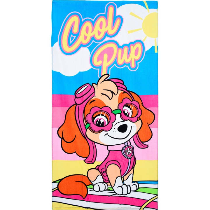 Paw Patrol Cool Pup кърпа за баня, плажна кърпа 70x140см