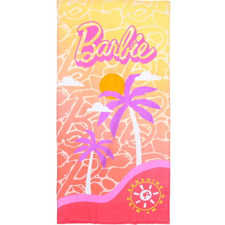 Хавлия за баня Barbie Palm, хавлия за плаж 70х140см