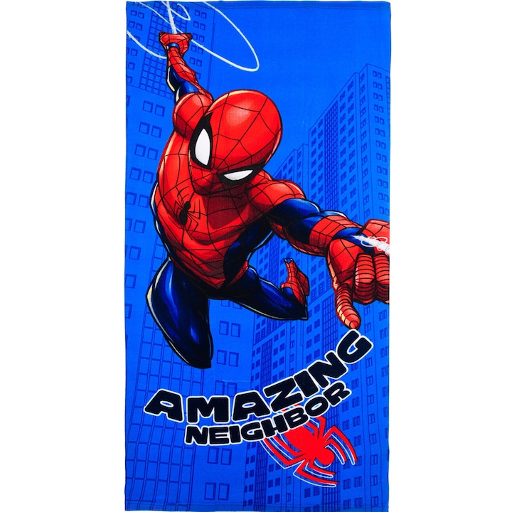 Хавлиена кърпа Spiderman Neighbor, плажна кърпа 70x140см (Fast Dry)