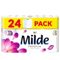 Hartie igienica Milde Relax Purple, 3 straturi, 24 role