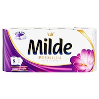Hartie igienica Milde Relax Purple, 3 straturi, 8 role