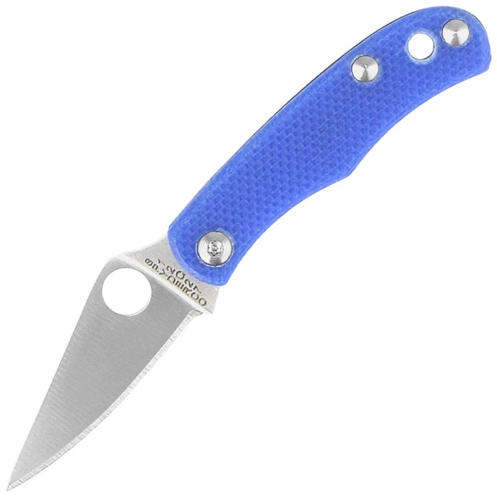 Cutit Pliabil, Spyderco, Bug Blue G10, Albastru, Lungime 7.5 cm, Grosime 1.8 mm, Material Lama Sandvik 12C27, Mecanism Slip Joint, Greutate 0.3 Kg