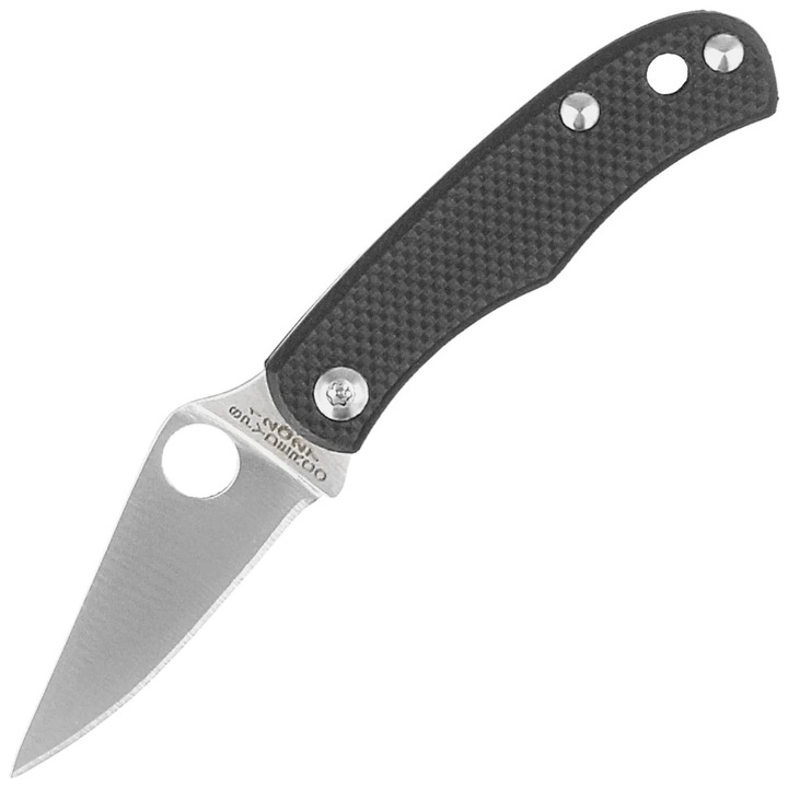 Cutit Pliabil, Spyderco, Bug Negru G10, Lama Din Otel Inoxidabil Sandvik 12C27, Lungime 7.5 cm, Grosime 1.8 mm, Mecanism Slip Joint, Greutate 0.3 Kg