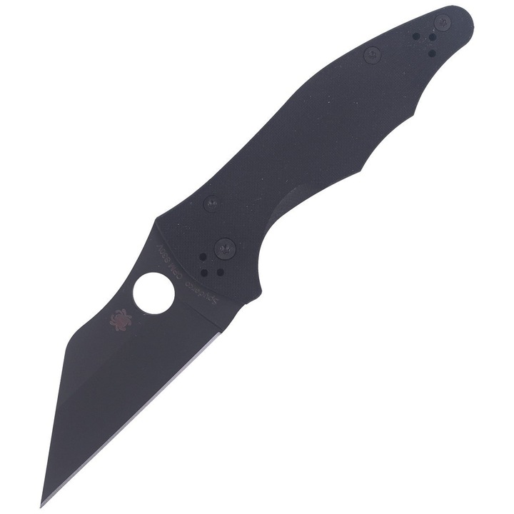 Cutit Pliabil, Spyderco, Yojimbo 2, G10, Black Dlc, CPM S30V, 10 cm, 0, 15 Kg, Destinatie Vanatoare, Negru