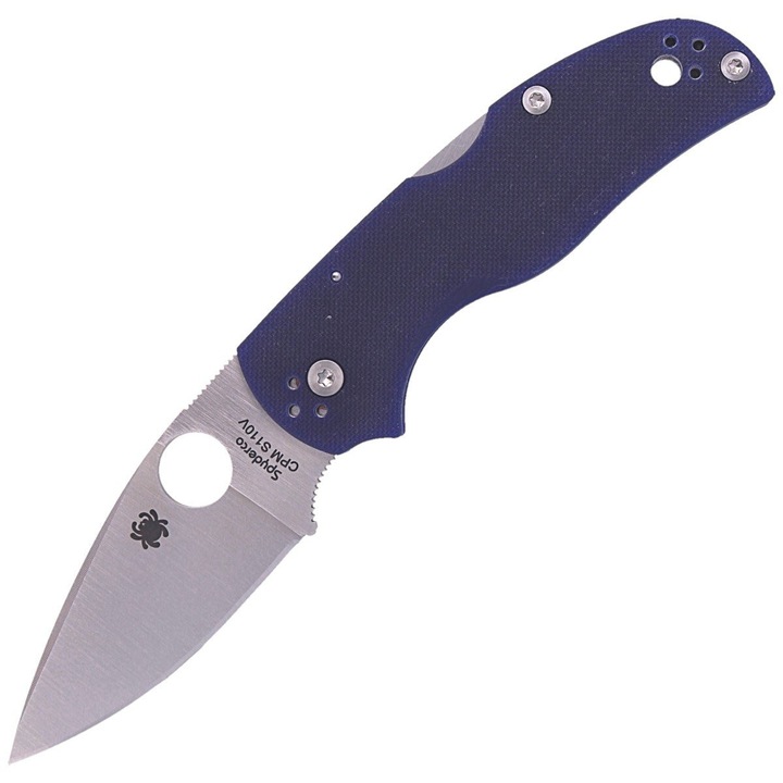 Cutit Pliabil, Spyderco, Native 5 G-10 Albastru Inchis CPM S110V Neted, Culoare Albastru Inchis, Lungime 177 mm, Grosime 3, 2 mm, Greutate 105 g