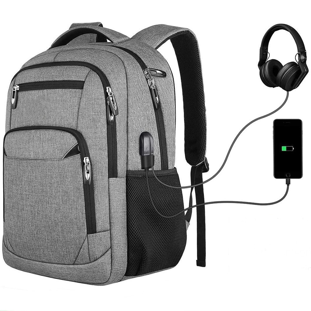 Rucsac scolar unisex - Rucsac scolar pentru baieti, fete si adolescenti - Rucsac pentru laptop pentru barbati si femei - Rucsacuri de zi / Rucsacuri business cu USB
