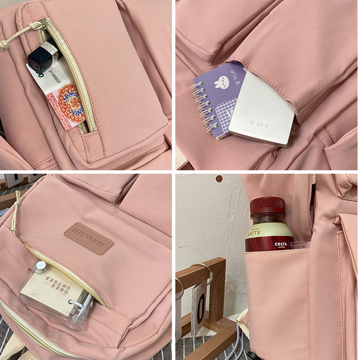 Rucsac laptop femei Enforose, anti-furt, compartimente multiple, curele confortabile, culoare abanos