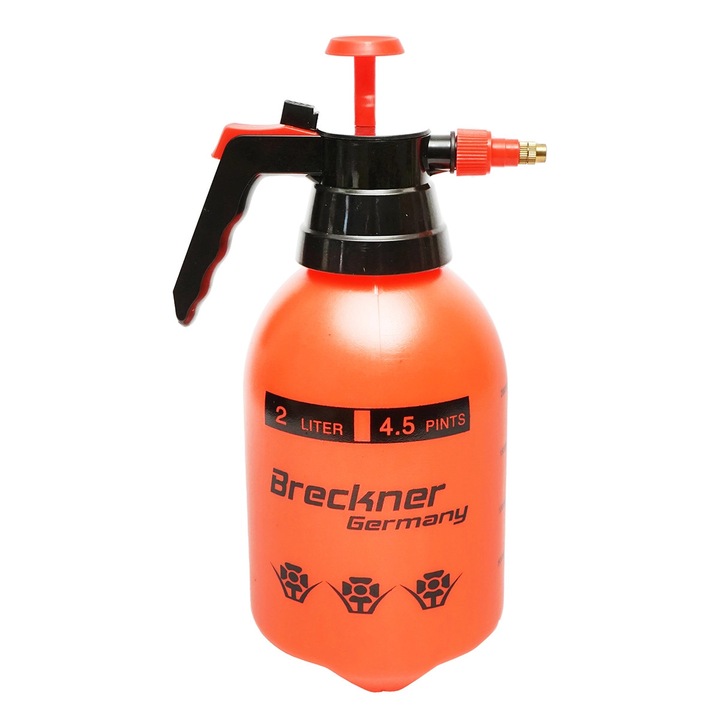 Pompa de stropit manuala, pulverizator 2L rosie Breckner Germany vermorel