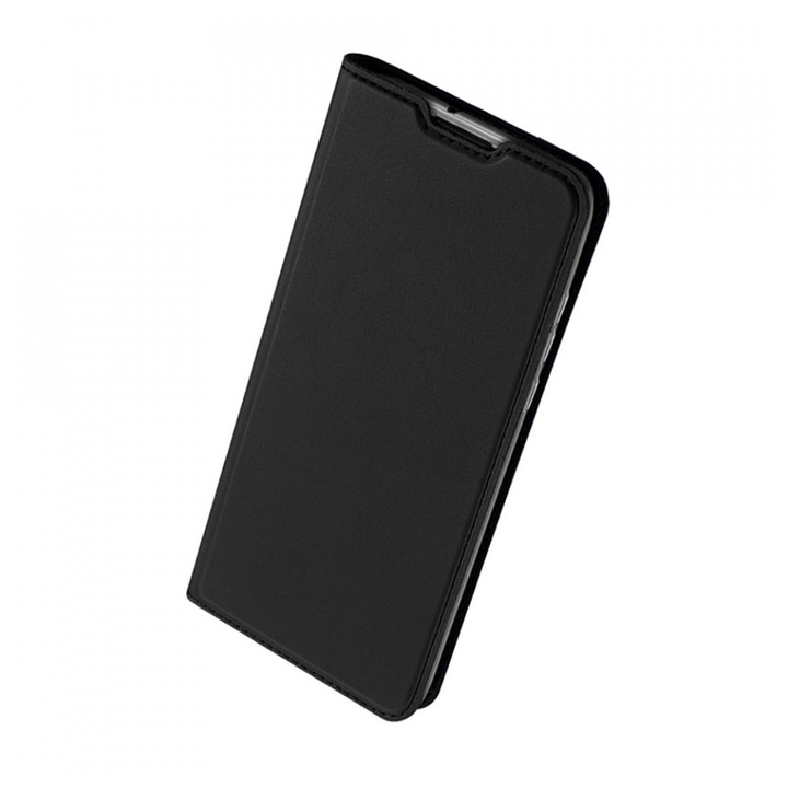 Flip Case LodeSJotter за Realme 14 Pro Plus, OPTIM SOLUTION, магнитно затваряне, тип карта, минималистичен дизайн 3 в 1 портфейл, стойка, джоб за карти и банкноти, първокласни материали, пълна защита, безжично зареждане, черен