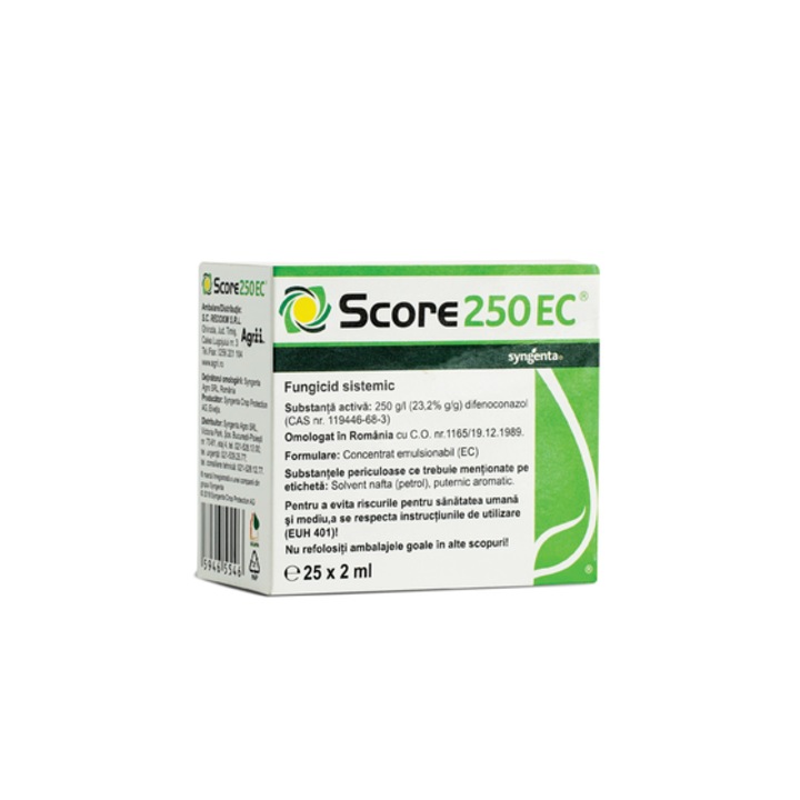 Fungicid sistemic Score 250 EC, 4 fiole x 2 ml
