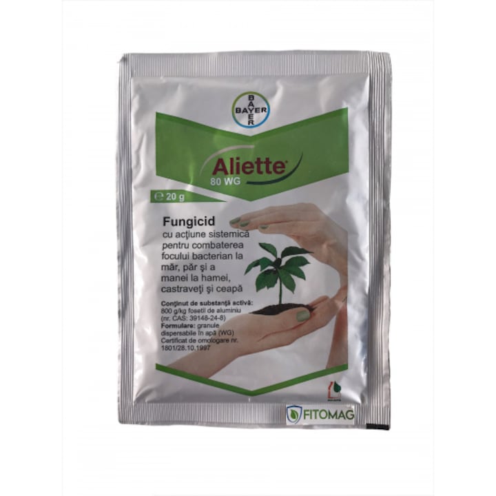 Fungicid Aliette WG 80, plic 20 grame