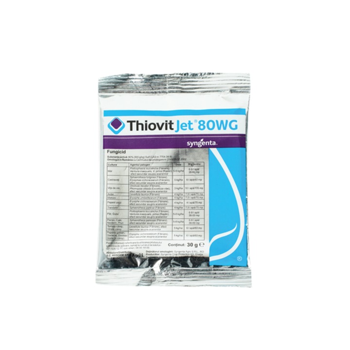 Fungicid ThiovitJet 80 WG, 30 grame(sulf)