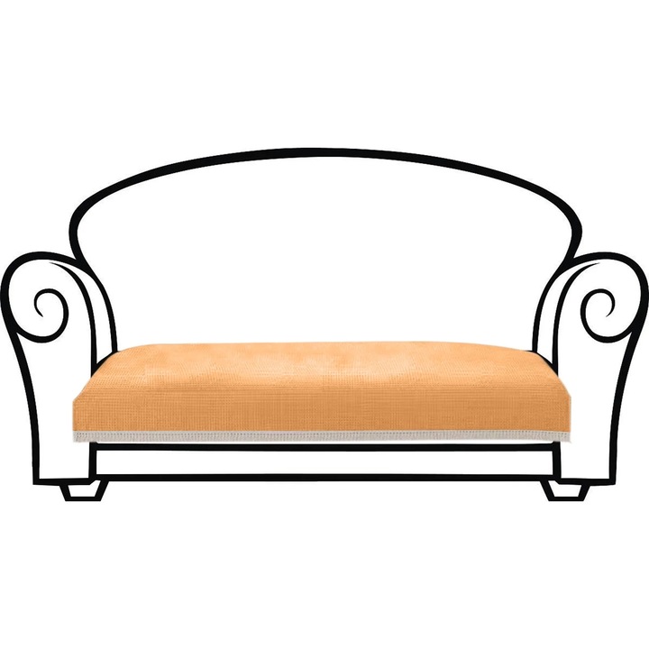 Perna canapea YANYXR crem portocaliu 90x180cm antiderapant