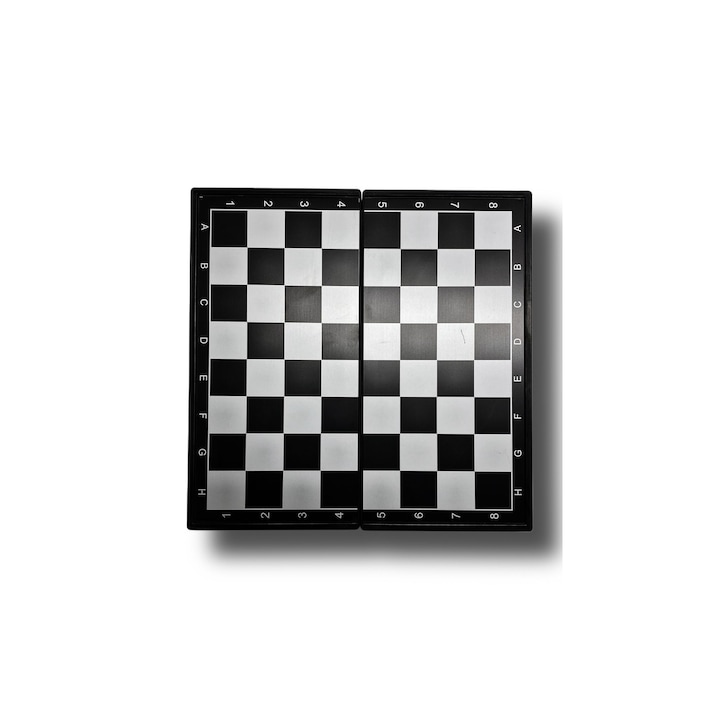 2 az 1-ben társasjáték, sakk és backgammon, mágneses figurák, összecsukható, 24x24