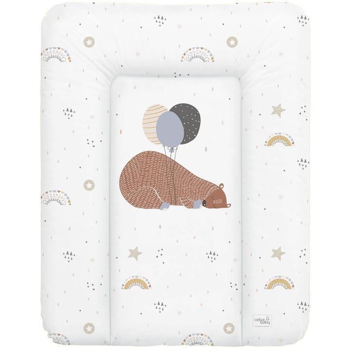Saltea de infasat moale fara intaritura Ceba Baby Big Bear, 50x70 cm
