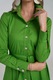 Couture de Marie, Rochie-camasa cu cordon Klara, Verde marin