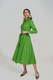 Couture de Marie, Rochie-camasa cu cordon Klara, Verde marin
