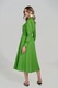 Couture de Marie, Rochie-camasa cu cordon Klara, Verde marin
