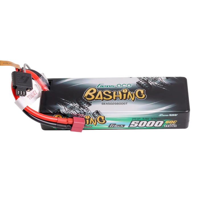 Acumulator Lipo Gens Ace Bashing G-tech 5000mAh 2S 7.4V 60C Hardcase