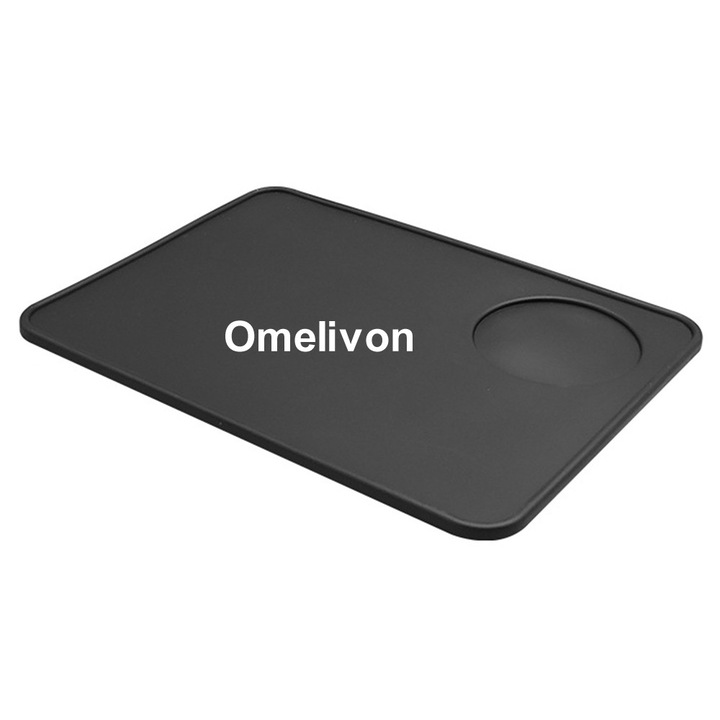 Covoras pentru espresso, negru, silicon, rezistent la deformare, compatibil cu diverse aparate de cafea