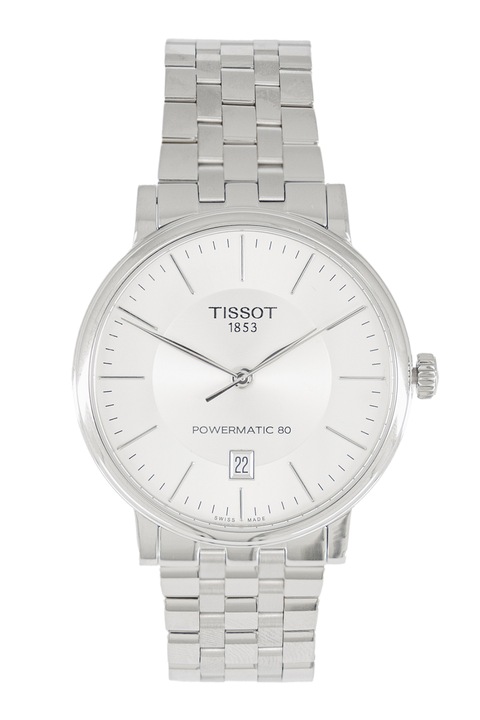 Tissot, Часовник Powermatic 80 от неръждаема стомана, Сребрист