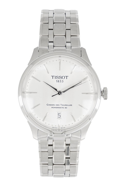 Tissot, Ceas rotund automatic cu model unisex, Argintiu