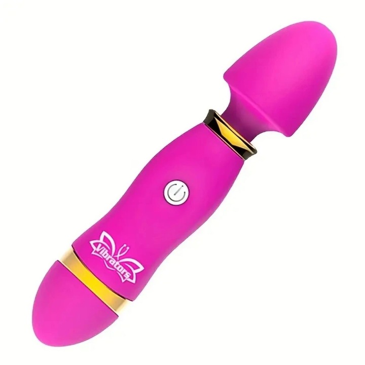 Mini vibrátor G-pont stimulációhoz, 12 intenzitási erősség, hordozható, rózsaszín