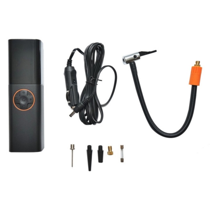 Compresor Aer Smart idealSTORE, Portabil, Afisaj Digital LED 12V/70W, Lanterna LED, Functie setare oprire automata, accesorii incluse, Cablu pentru bricheta auto