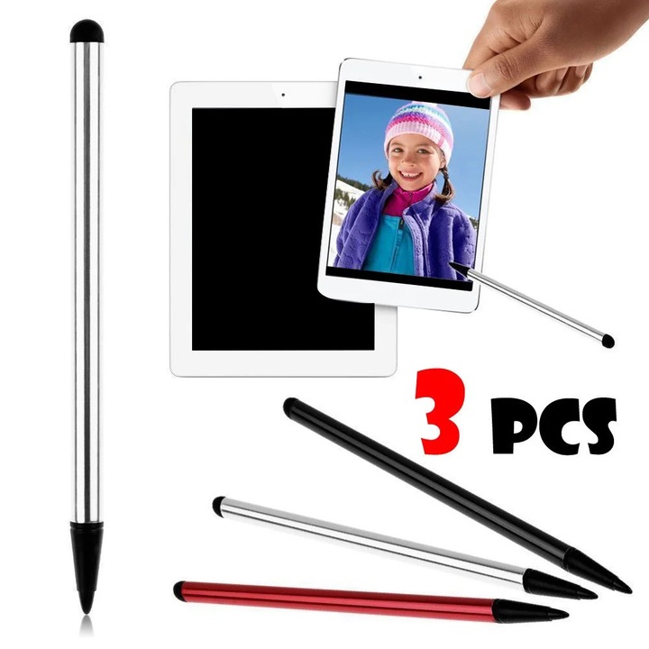 Set 3 stylus universal YANYXR, negru rosu, 1x1x12cm