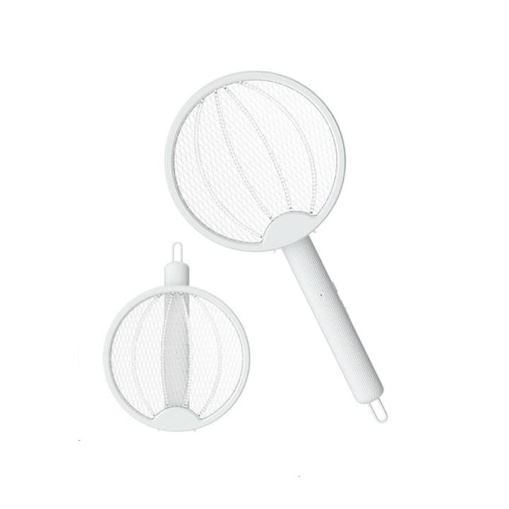 Сгъваема мухобойка 2 в 1 с функция за улавяне на насекоми, светлина за прогонване на мухи и комари, USB зареждане, оборудвана с литиева батерия 14500, подходяща за употреба на закрито и открито