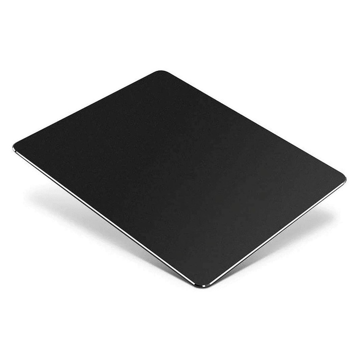 Mousepad, Aluminiu/Piele ecologica, Negru, 238x178x3.5mm