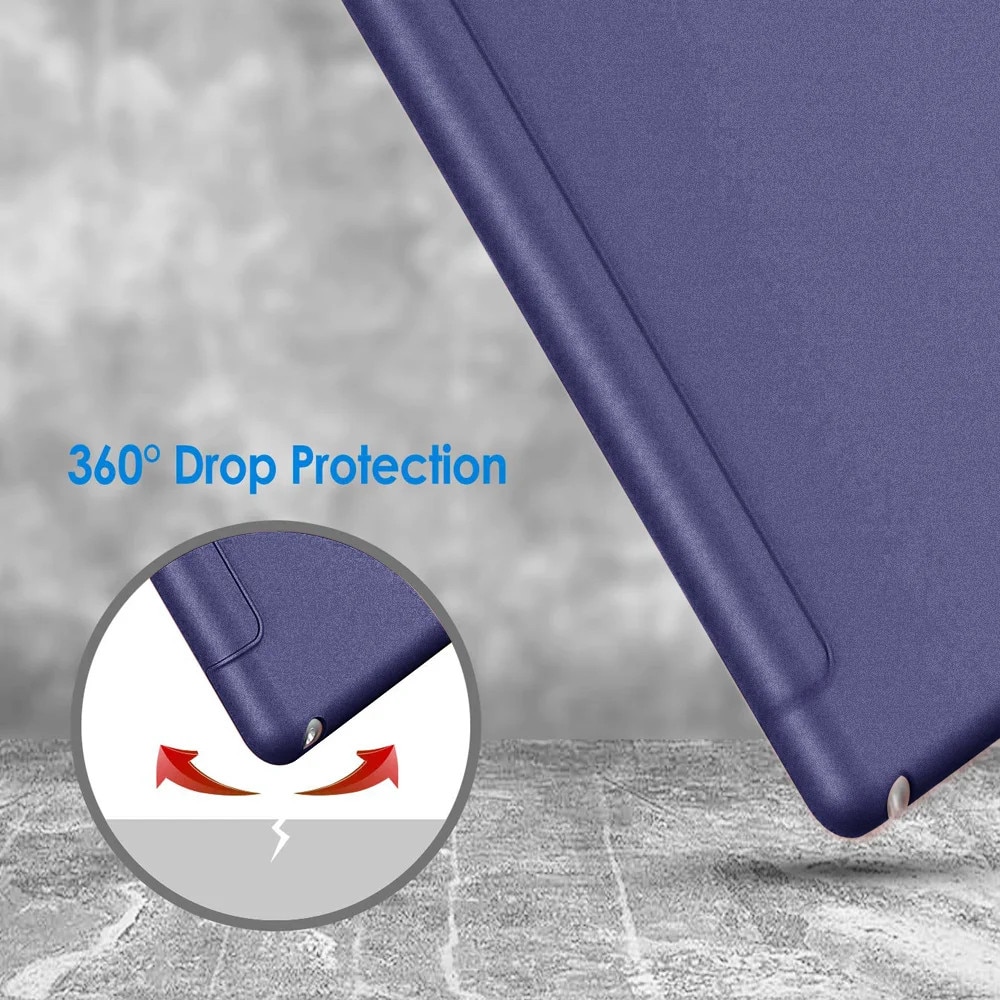 Husa tableta, Slim, multicolor, pentru iPad Mini 5, design flexibil TPU, functie auto sleep/wake, suport vizionare/tastare