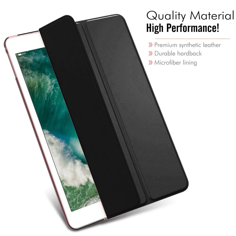 Husa tableta Smart Case pentru iPad Air 10.5", multicolor, material PU leather + microfiber, ultra-subtire, functie auto sleep/wake