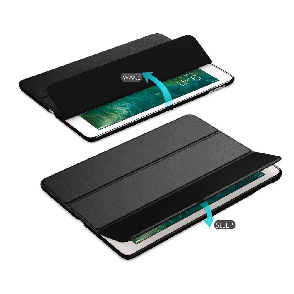 Husa tableta Smart Case pentru iPad Air 10.5", multicolor, material PU leather + microfiber, ultra-subtire, functie auto sleep/wake