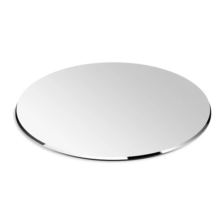 Suport pentru mouse YANYXR BCS3242197, aluminiu rotund antiderapant, argintiu, 200 x 200 x 10 mm
