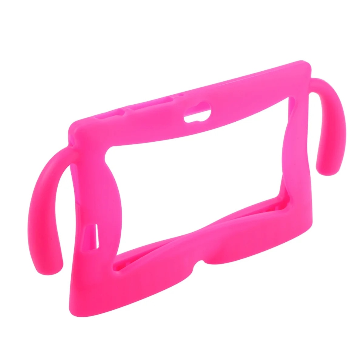 Husa tableta, 7 inch, silicon, protectie, roz rosu