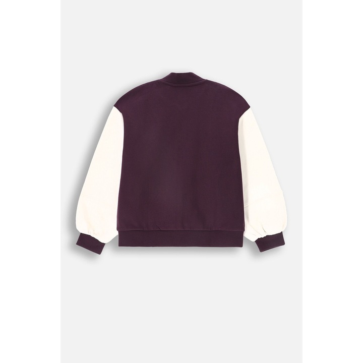 Jacheta bomber Coccodrillo, aplicatii unice, buzunare, multicolor, bumbac, pentru fete