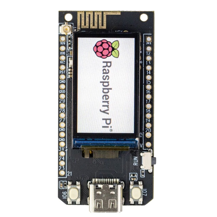 Развойна платка, Lilygo, T-picoc3, Raspberry pi rp2040 + esp32-c3, Wifi, Bluetooth, LCD 1.14" 240x135, Usb-c, 53 x 24 x 4 mm, 6.2 g