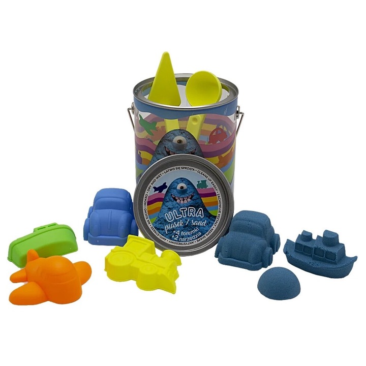 Modellező homok, EPEE, 900 g-os forma + 4 forma + 2 szerszám