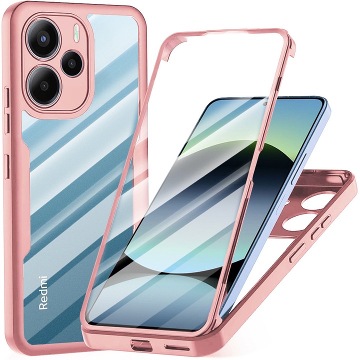 Калъф за Xiaomi Redmi Note 14 4G - Smartphosis ColorVerse 360 - Удароустойчив - Розов