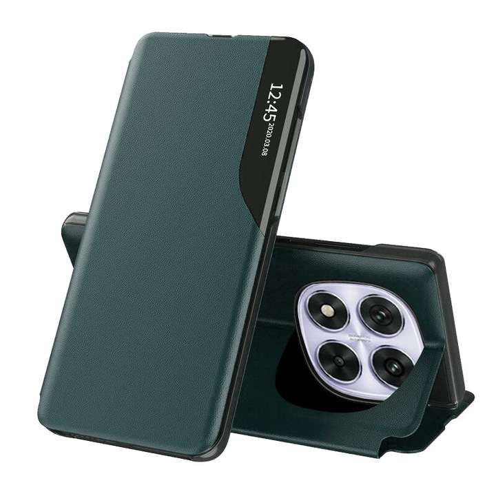 Кейс за Xiaomi Redmi Note 14 Pro 5G Smart View Card Case Green