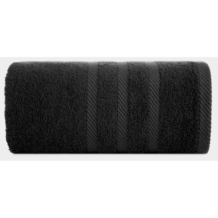 Eurofirany MILO кърпа за ръце, 100% памук, черна, 50x90 см