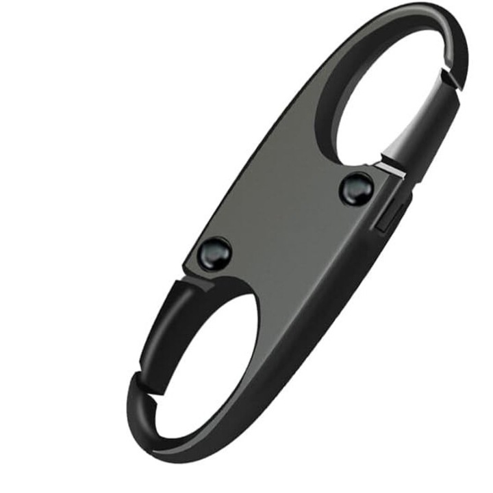 Комплект от 4 щипки за цип против кражба, дизайн с двойно отваряне, черни