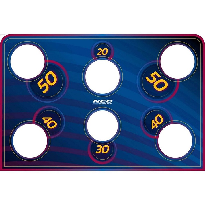 Labdarúgó kapuszőnyeg pöttyös, nyomtatott, rögzítő elemekkel, 215 x 150 cm, kék