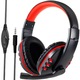 Casti Gaming Profesionale RETOO Connect, Cu Microfon HD Omnidirectional, Anulare Zgomot de Fond, Iluminare LED RGB, Sunet Surround, Difuzoare 108 dB, Jack 3.5 mm, Cablu 1.75 m, Compatibile PC, Laptop, Xbox, PS4, PS5, Nintendo, Negru Si Rosu