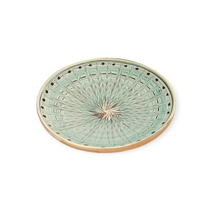 Farfurie Traditionala 1922 model Spic culoare Verde 22cm