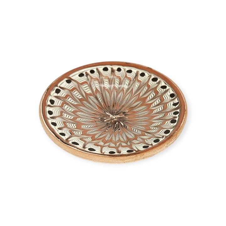 Чиния HOREZU CERAMICA модел Spic червен цвят 9см