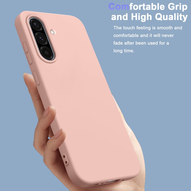 Set husa TPU cu 2 folii protectie ecran si 2 folii pentru camera, compatibil cu Samsung Galaxy A36 5G, roz