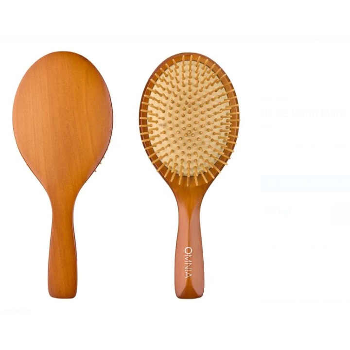 Barna ovális fa ecset